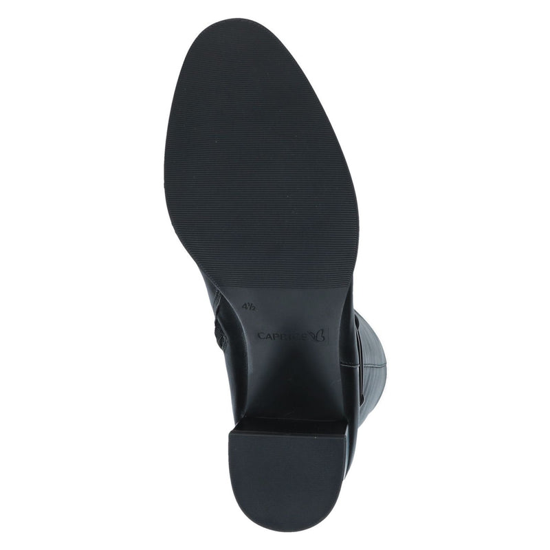 Womens Caprice 25505 Long Boots - Black Nappa