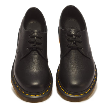 Kids Dr. Martens 1461 Virginia Leather Black Oxford School Shoes - Black