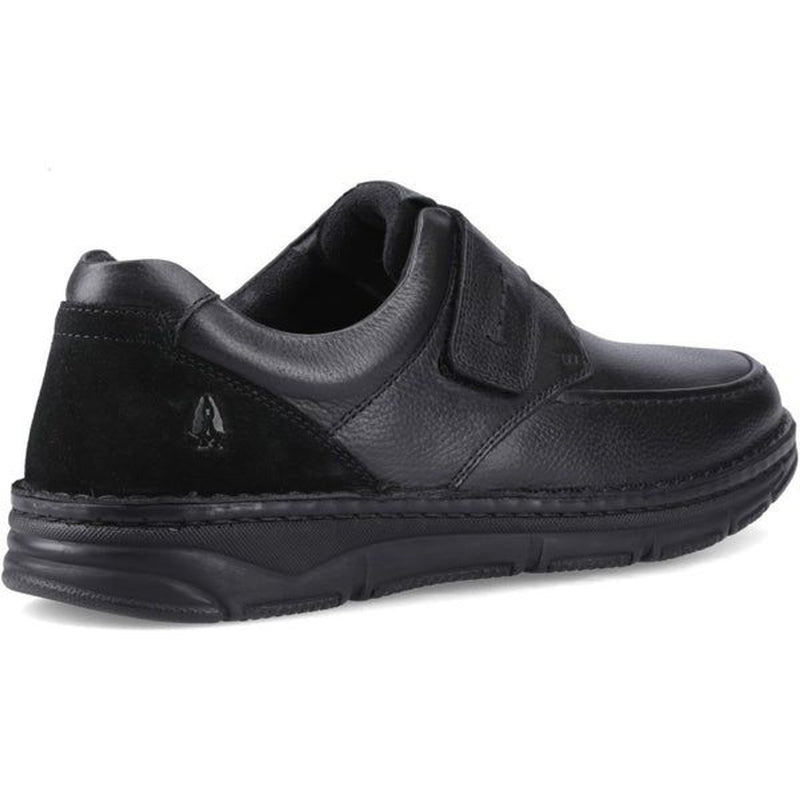 Mens Hush Puppies Forde Touch Fastening Casual Shoes - Black