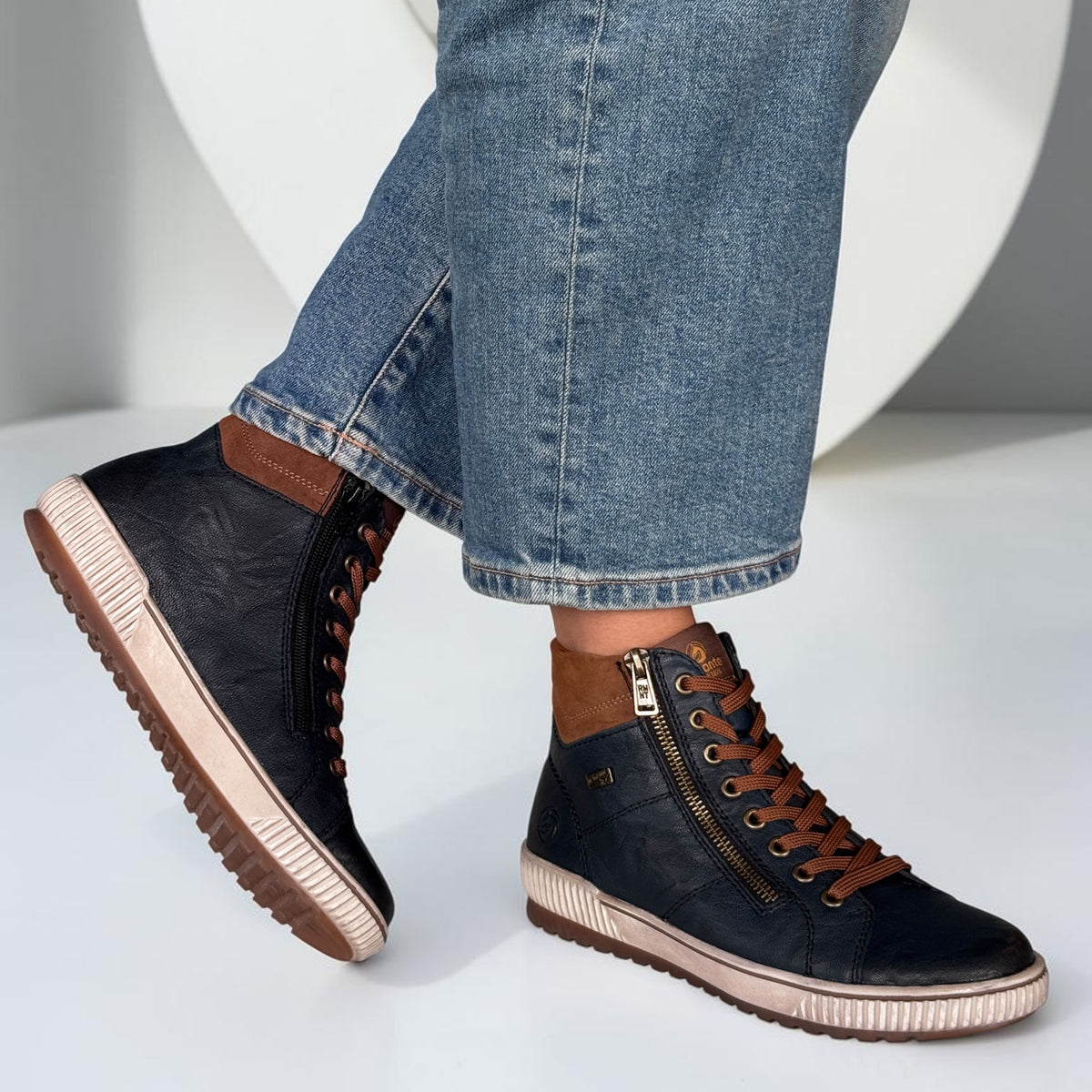 Womens Remonte D0772 Sea Blue Boots