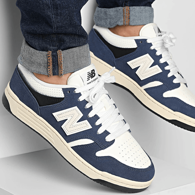 Mens New Balance 480 Trainers - Navy
