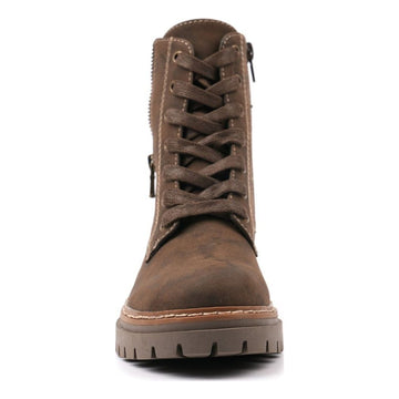 Womens Lunar Georgina Brown Ankle Boots - Brown