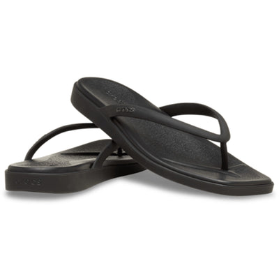 Womens Crocs Miami Flip Flops - Black