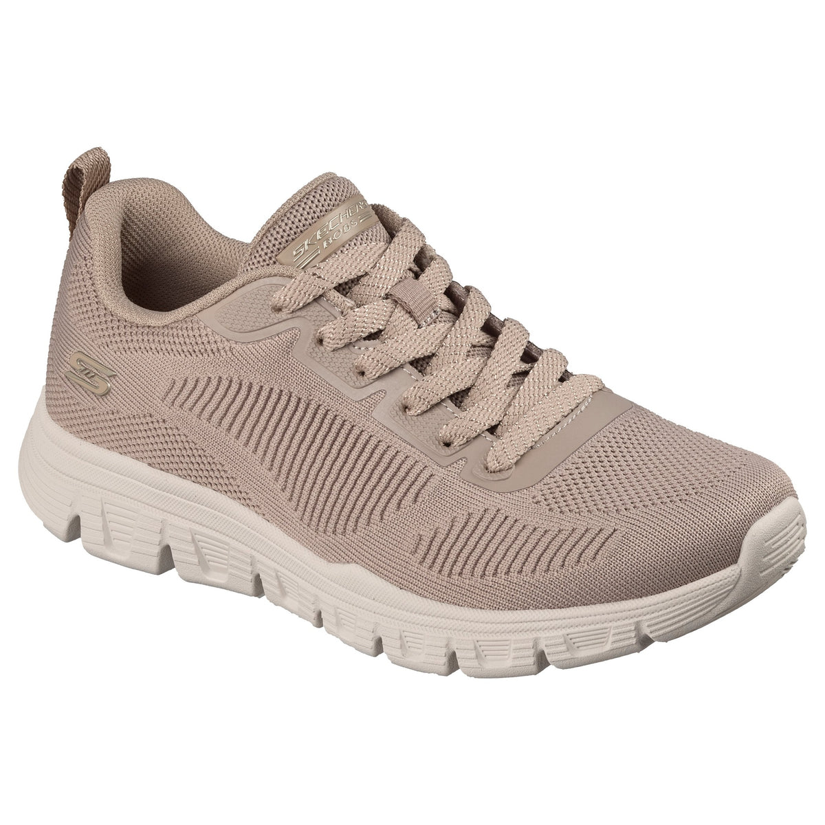 Womens Skechers 117700 Engineered Knit Lace Up Bobs B Lite Trainer