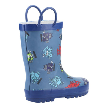 Kids Cotswold Puddle Waterproof Wellingtons - Robot