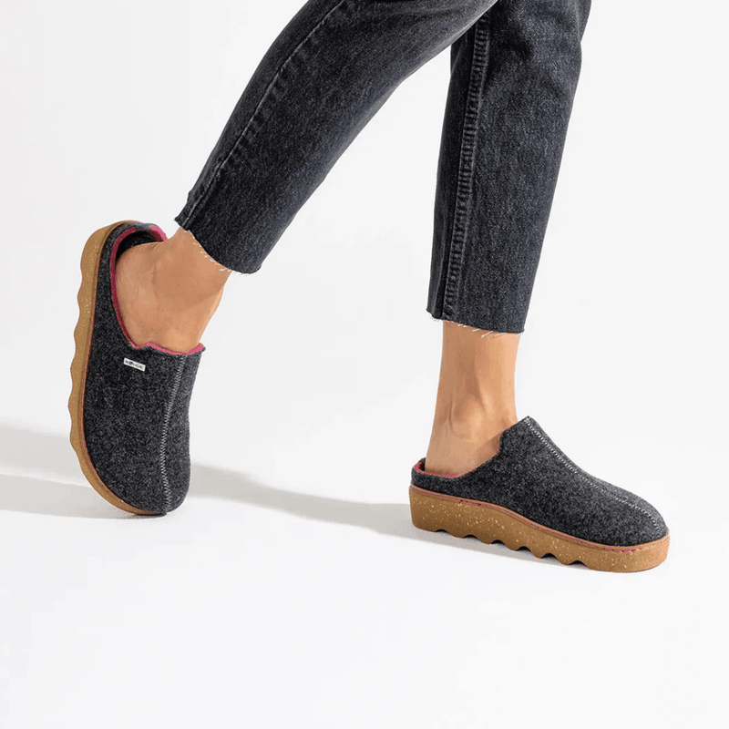 Womens Rohde 6120 Foggia Mule Slippers - Grey