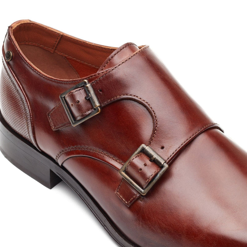 Mens Base London Cleric Dress Shoes - Burnt Tan