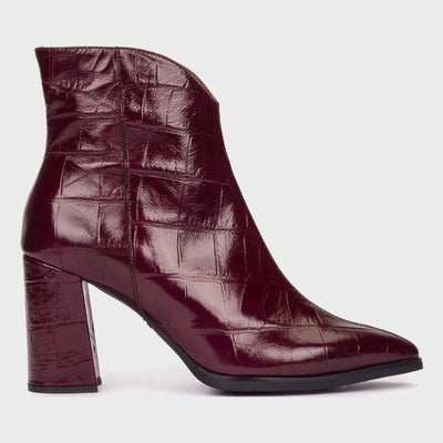 Womens Wonders 5444 Ankle Boots - Vino