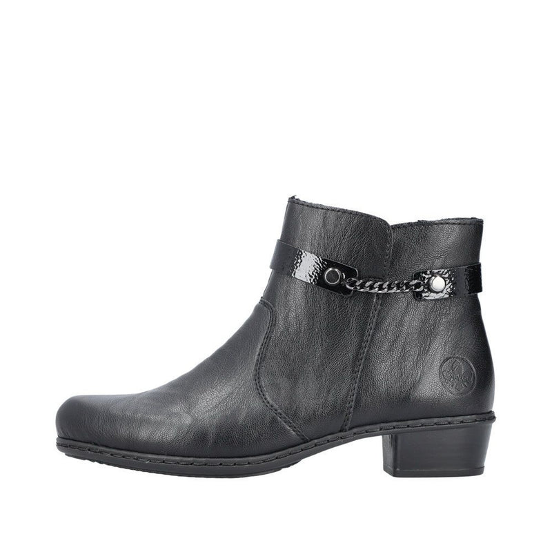 Womens Rieker Y0783 Black Boots - Black