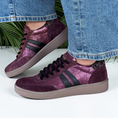 Womens Igi 2165511 Burgundy Trainers - Burgundy