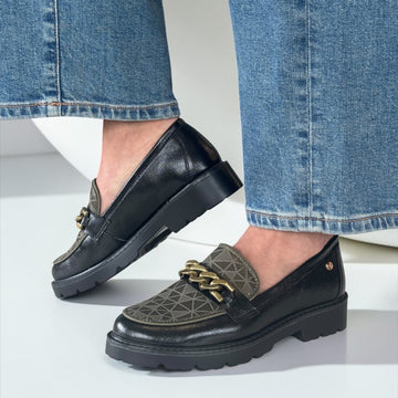 Womens Zanni & Co Daqia Era Loafers - Emerald Opus