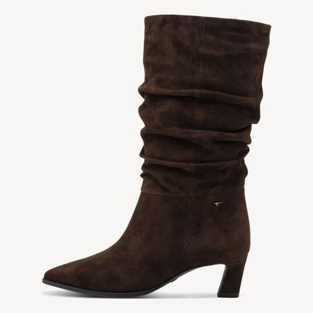Womens Tamaris 25308 Mocca Leather Mid Boots