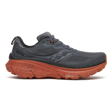 Mens Saucony S101015 Guide Trail Carbon/Rust Trainers - Carbon/Rust