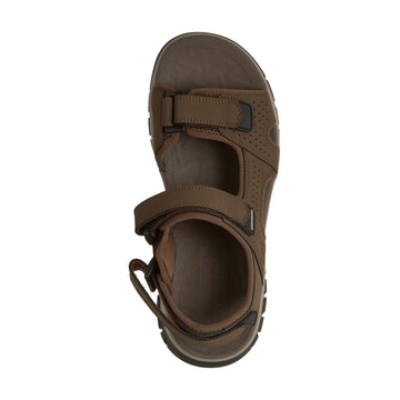 Mens Skechers 205724 Soft Velcro Wagner Sandal - Brown