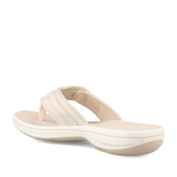 Womens Clarks Brinkley Sea Soft Gold Toe Post Flip Flops - Soft Gold