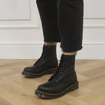 Womens Dr Martens 1460 Pascal Virginia Soft Leather Black Boots - Black