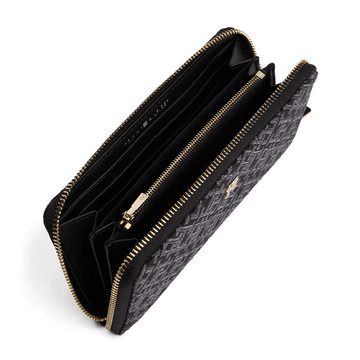 Womens Tommy Hilfiger Icon Monogram Large Purse - Black