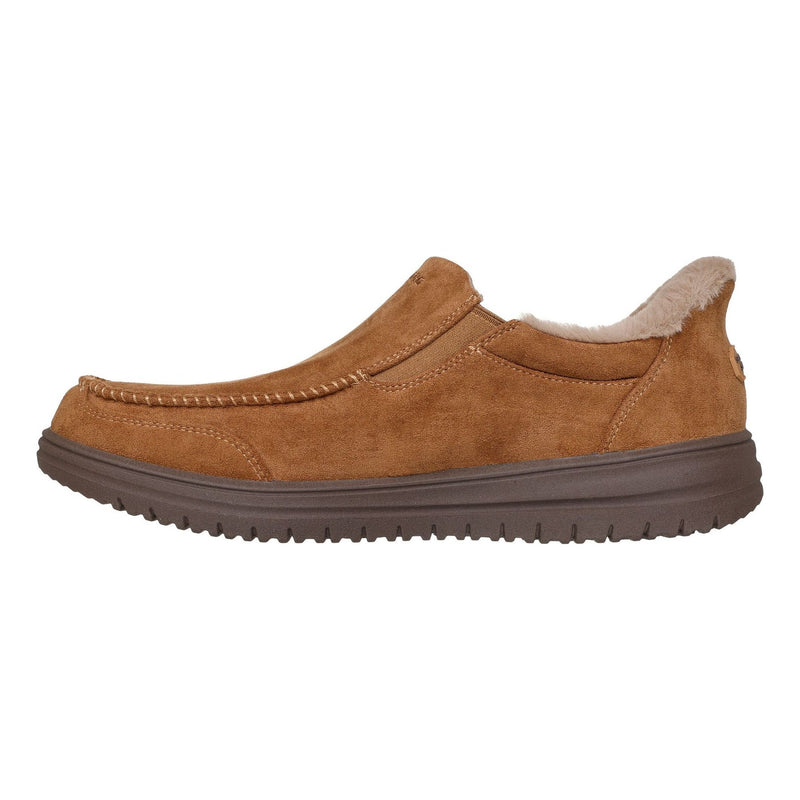 Mens Skechers Murette - Scofield Slip-Ins Slippers - Chestnut