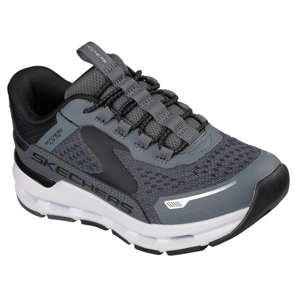 Boys Skechers 404203L Sporty Charcoal Multi Glide-Step Plus Trainer - Infant - Charcoal