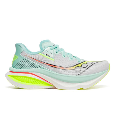 Womens Saucony S11070 Endorphin Azura Rubber Trainers - White Splash