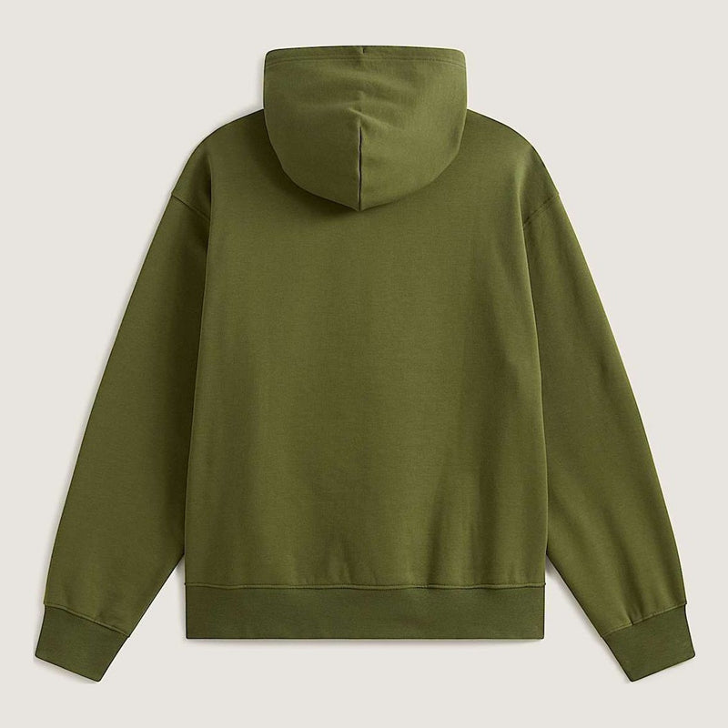 Mens Vans Left Chest II Pullover Loose Fit Hoodie - Khaki