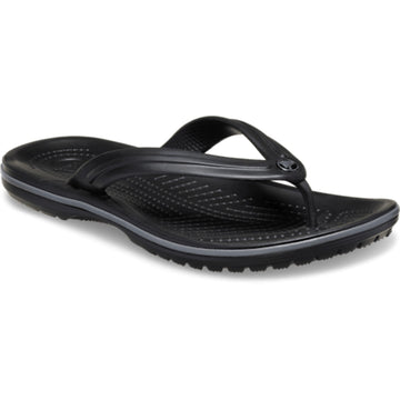 Mens Crocs Crocband Flip Flops - Black Slate Grey