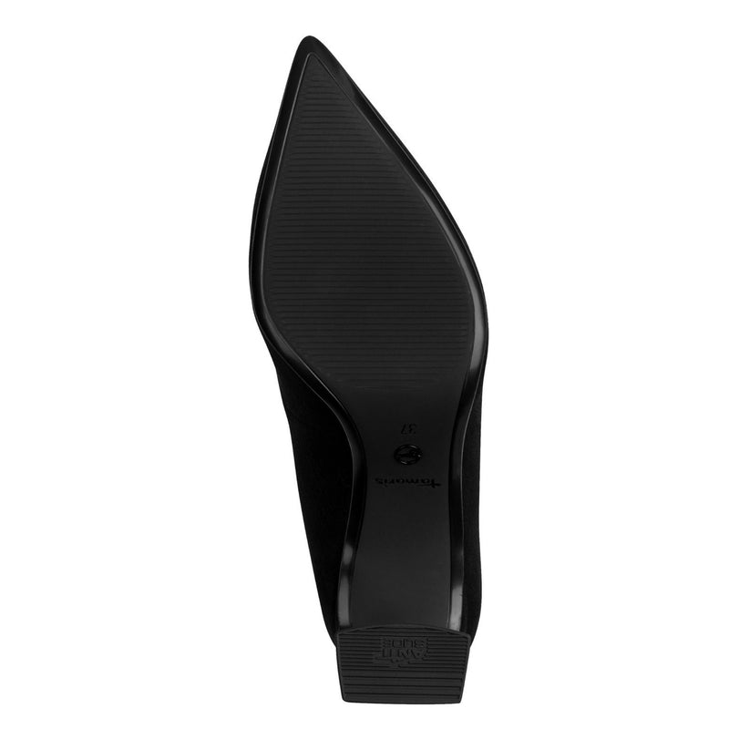 Womens Tamaris 22453 Black Block Heels - Black