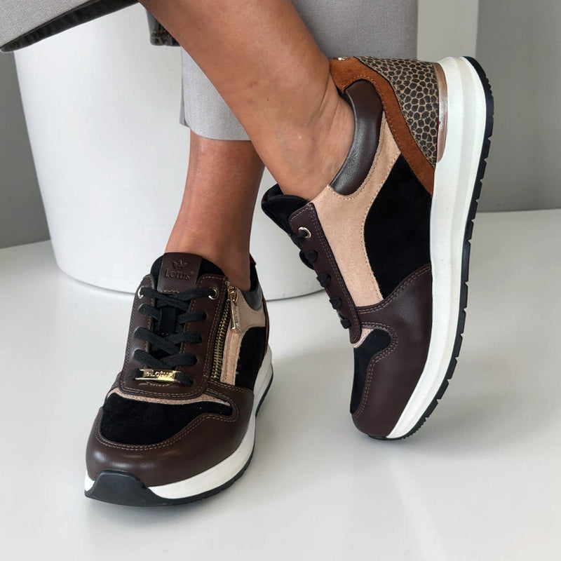 Womens Lotus Venus ULS609 Trainers - Brown / Black