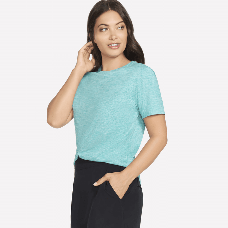 Womens Skechers GO Dri Swift Tee - Turquoise