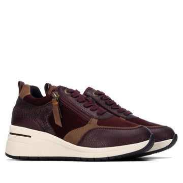 Womens Refresh 176177 Burgundy Trainers - Burgundy