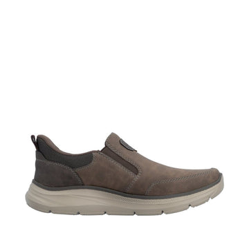 Mens Rieker B1851 Brown Casual Slip-on Shoe - Brown