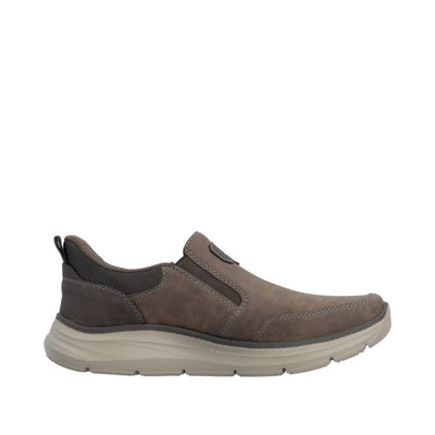 Mens Rieker B1851 Brown Casual Slip-on Shoe - Brown