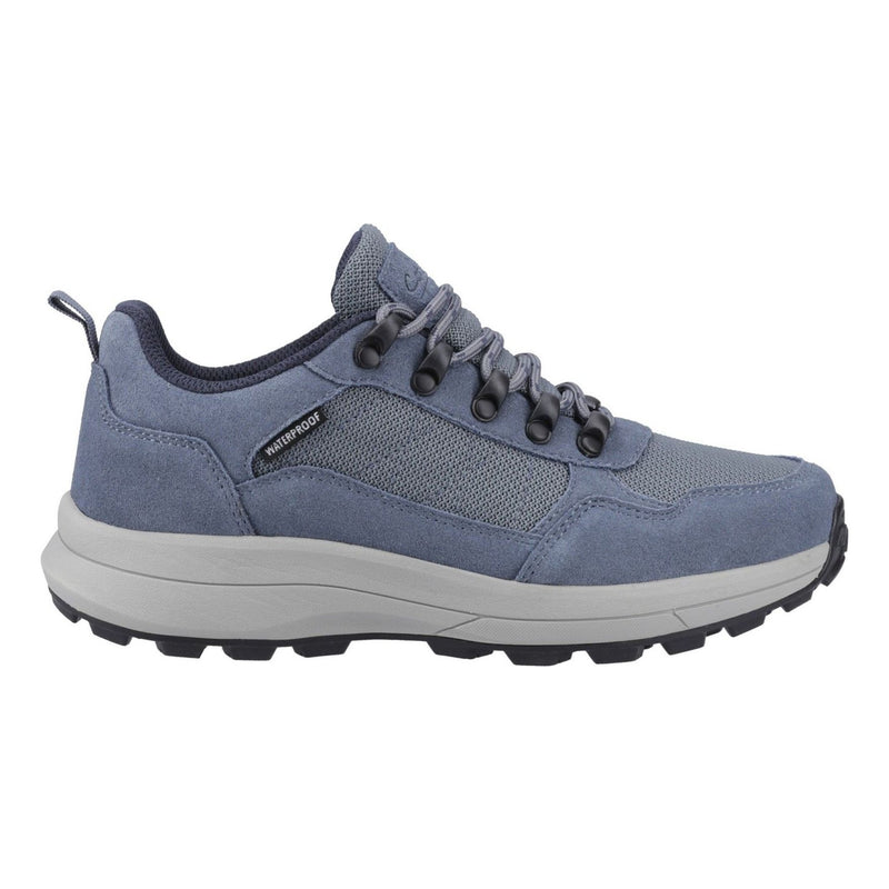 Womens Cotswold Elmfield Suede Blue Hiking Shoes - Blue