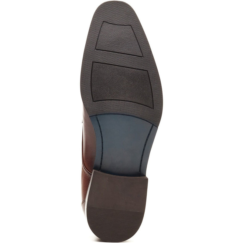 Mens Base London Dome Formal Lace-up Shoes - Burnt Tan