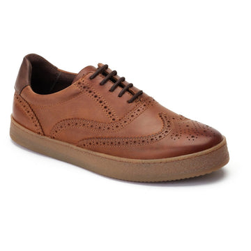 Mens Base London Christo Casual Shoes - Tan