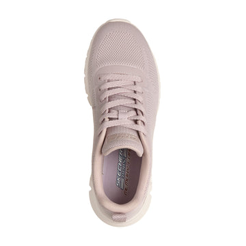 Womens Skechers 117700 Engineered Knit Lace Up Bobs B Lite Trainer - Lilac
