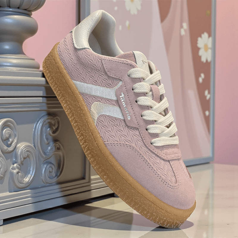 Womens Tamaris 23723 Gumsole Trainers - Light Rose