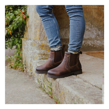 Womens Cotswold Pamington Brown Ankle Boots - Brown