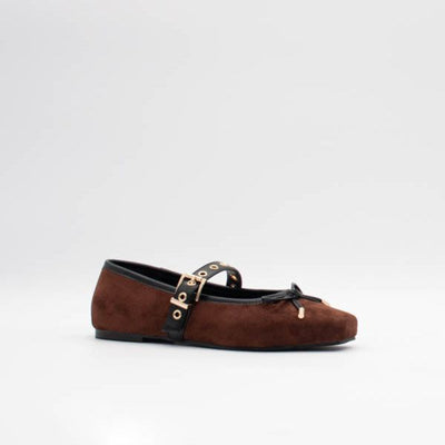 Womens Una Healy Verano Rosa Suede Ballerinas - Sienna