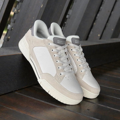 Mens Skechers 254204 Casual Lace-up Recoil Shoe - Off White