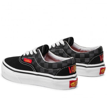 Vans Kids Era Black Flame Logo Repeat - Black