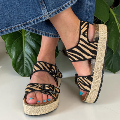 Womens Lunar JLJ011 Black Encode Sandals - Black