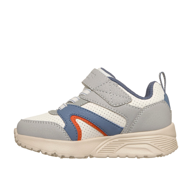 Boys Skechers 403640N Light Grey Uno Lite Trainers - Infant - Light Grey