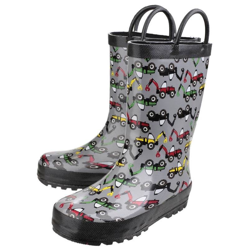 Kids Cotswold Puddle Wellingtons - Digger