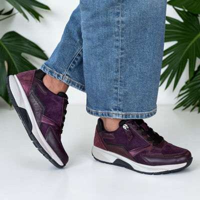 Womens Gabor 0106 Trainers - Mulberry