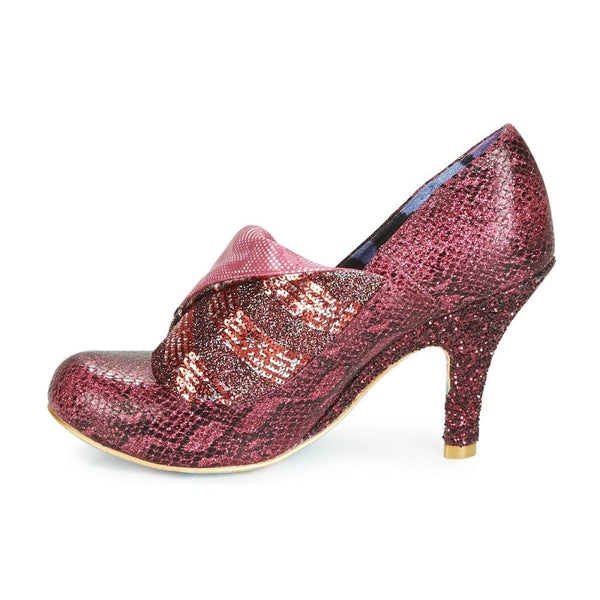 Womens Irregular Choice Flick Flack - Pink Metallic