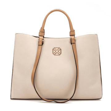 Womens Xti 184544 Long Strap Tote Bag - Beige Gold