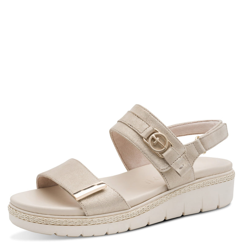 Womens Tamaris 28264 Champagne Sandals - Champagne