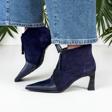 Womens Hispanitas 264959 Paris Ankle Boots - Navy