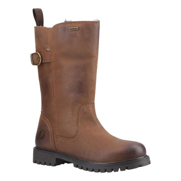 Womens Cotswold Winchcombe Long Boots - Tan